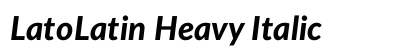 LatoLatin Heavy Italic preview