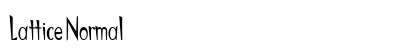 Lattice Normal font free download