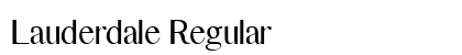Lauderdale Regular font free download