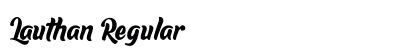Lauthan Regular Font Preview