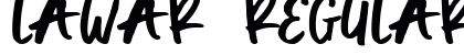 Lawar Regular Font Preview