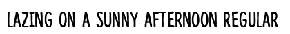 Lazing on a sunny afternoon Regular Font Preview