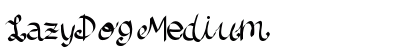 LazyDog Medium font free download