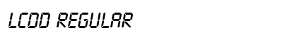 LcdD Regular font free download