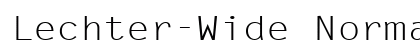 Lechter-Wide Normal font free download