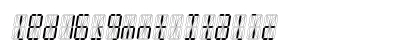 led16sgmnt Italic Font Preview