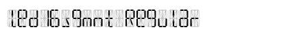 led16sgmnt Regular Font Preview