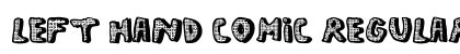 left hand comic Regular Font Preview