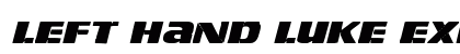 Left Hand Luke Expanded Italic Expanded Italic preview