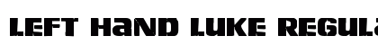 Left Hand Luke Regular Font Preview
