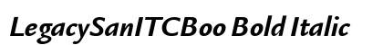 LegacySanITCBoo Bold Italic Preview