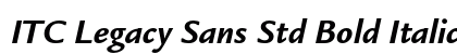 ITC Legacy Sans Std Bold Italic font free download