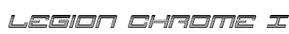 Legion Chrome Italic Italic font free download