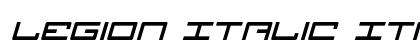 Legion Italic Italic font free download