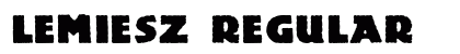 Lemiesz Regular Font Preview