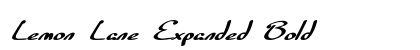 Lemon Lane Expanded Bold font free download