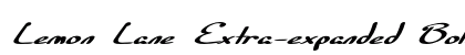 Lemon Lane Extra-expanded Bold font free download