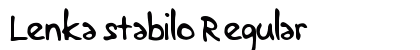 Lenka stabilo Regular font free download