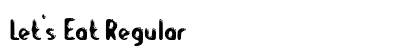Let's Eat Regular font free download