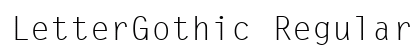 LetterGothic Regular font free download