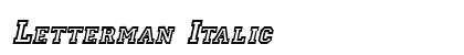 Letterman Italic Preview