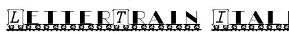 LetterTrain Italic Preview