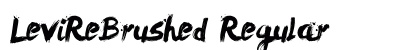 LeviReBrushed Regular font free download