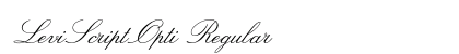 LeviScriptOpti Regular font free download