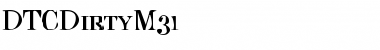 DTCDirtyM31 Regular Font