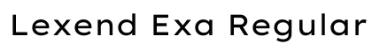 Lexend Exa Regular preview