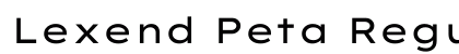 Lexend Peta Regular preview