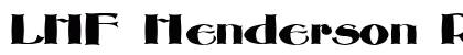 LHF Henderson Roman Regular Font Preview