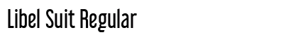 Libel Suit Regular Font Preview