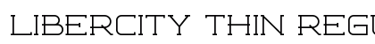 Libercity Thin Regular Font Preview