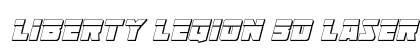 Liberty Legion 3D Laser Italic Italic font free download