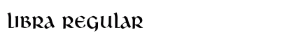 Libra Regular font free download