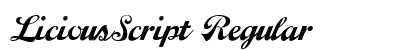 LiciousScript Regular font free download