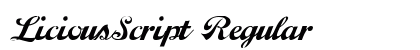 LiciousScript Regular Preview