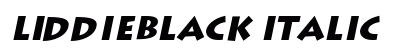 LiddieBlack Italic Preview