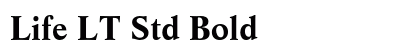 Life LT Std Bold font free download