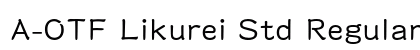 A-OTF Likurei Std Regular font free download