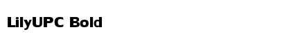 LilyUPC Bold font free download