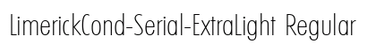 LimerickCond-Serial-ExtraLight Regular font free download