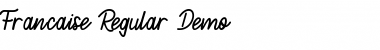 Francaise Regular demo Regular Font