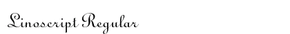 Linoscript Regular Font Linoscript Regular Font Preview