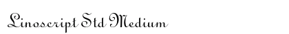Linoscript Std Medium Preview