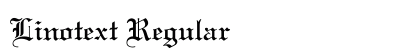 Linotext Regular Preview