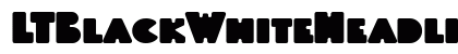 LTBlackWhiteHeadline Normal font free download