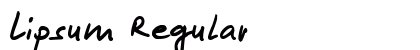 Lipsum Regular Font Preview