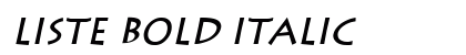 Liste Bold Italic font free download